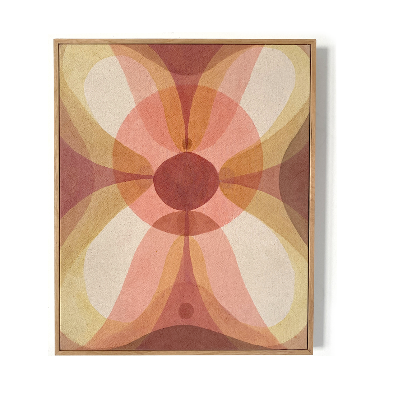 flor, textil pintado con tintas naturales